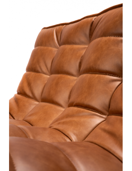 N701 SOFA - 2 seater - old saddle cognac leather 140 x 91 x 76