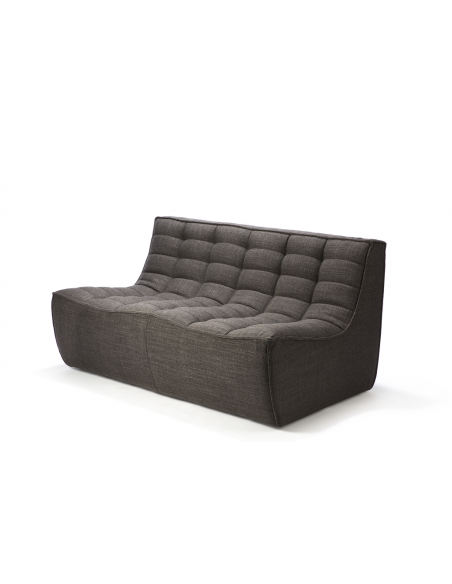 N701 sofa - 2 seater - dark grey 140 x 91 x 76