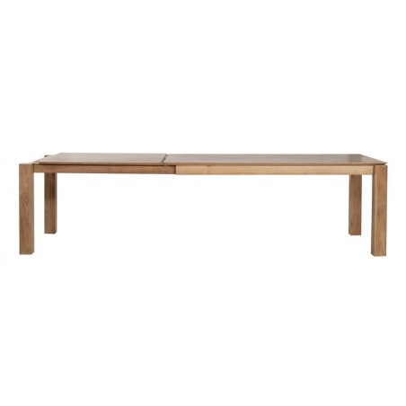 OAK extendable table  Slice -1 extension de 100 cm-feet 10x10 cm-180/280-100-77cm