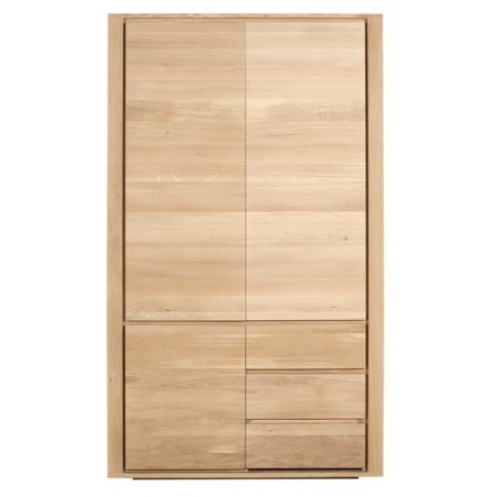 Chene Shadow Penderie-3 portes / 2 tiroirs-115-60-20cm-Nouveau