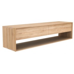 Chene Nordic meuble TV-1 porte abattante / 1 tiroir-180-46-45cm-Nouveau !!!
