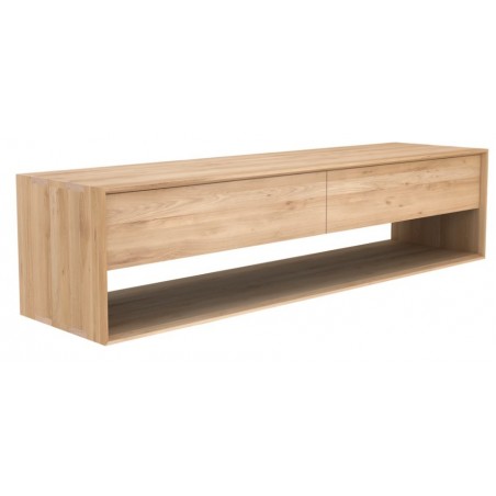 Chene Nordic meuble TV-1 porte abattante / 1 tiroir-180-46-45cm-Nouveau !!!