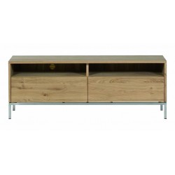 Chene Ligna-meuble TV-2 tiroirs-140-45-51cm