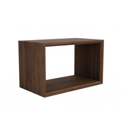 Noyer-Cube-cube-fermé-table-basse-73-42-45cm-Nouveau