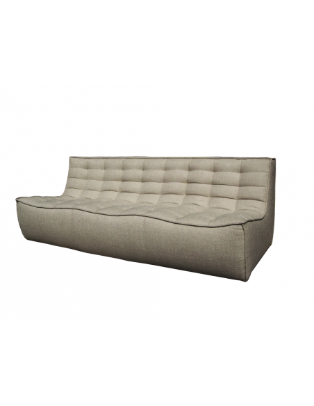 N701 sofa - 3 seater - Beige 210 x 91 x 76