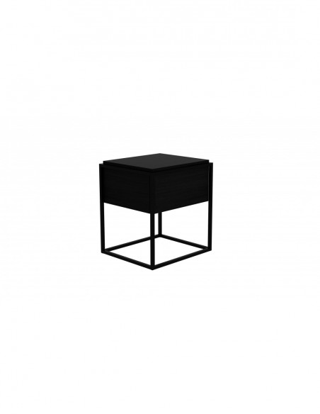 Chêne Monolit chevet -1 tiroir - Chêne noir 47 x 47 x 51