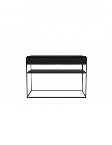 Chêne console Monolit - Chêne noir 122 x 40 x 85
