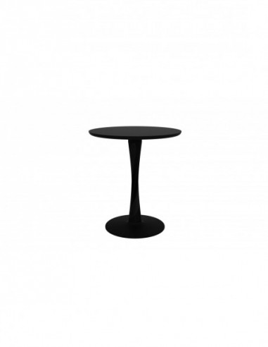 Chêne Torsion table - Noir 70 x 70 x 76