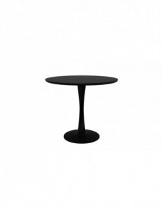 Chêne Torsion table - Noir 90 x 90 x 76