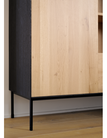 Chêne Blackbird armoire - 1 porte - 1 tiroir  110 x 45 x 178