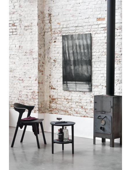 Chêne chaise Bok - Noir brossé 50 x 53 x 76