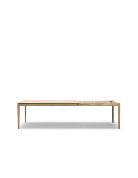 Chêne table à rallonge Bok 160/240  x 90 x 76