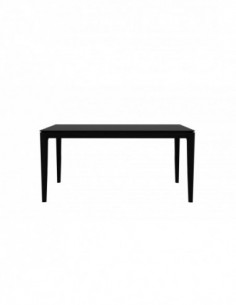 Chêne table Bok - Noir 160 x 80 x 76