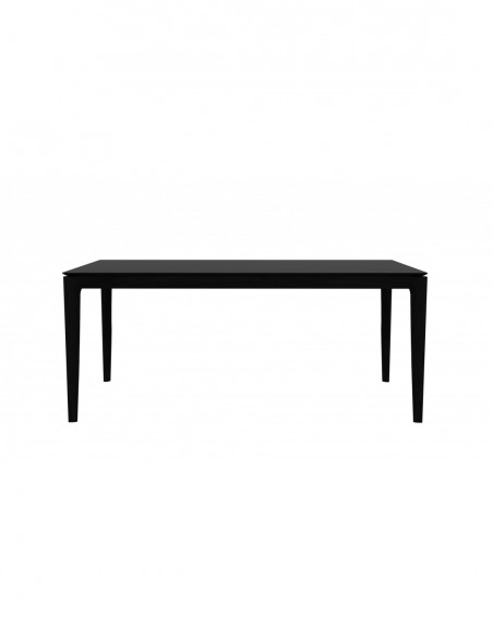 Chêne table Bok - Noir 180 x 90 x 76