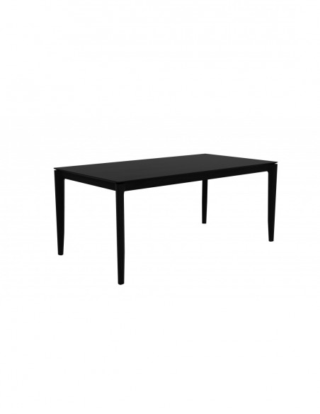 Chêne table Bok - Noir 180 x 90 x 76