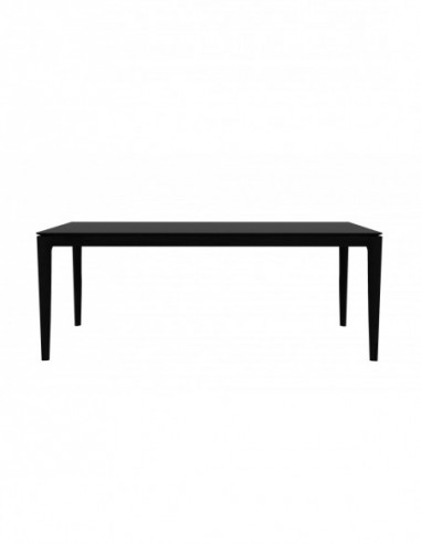 Chêne table Bok - Noir 200 x 95 x 76