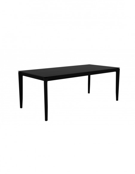 Chêne table Bok - Noir 200 x 95 x 76
