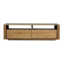 Chene Shadow-meuble TV-2 tiroirs-140-46-42cm